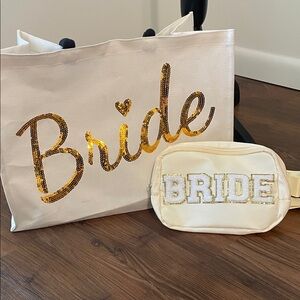 Bride Tote and Fanny Pack Set